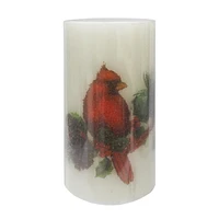 6" Cardinal Pillar Candle