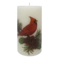 6" Cardinal Pillar Candle