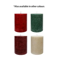 4" SUGARED CURRANT Pillar Candle