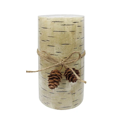 6" Birch Pillar Candle