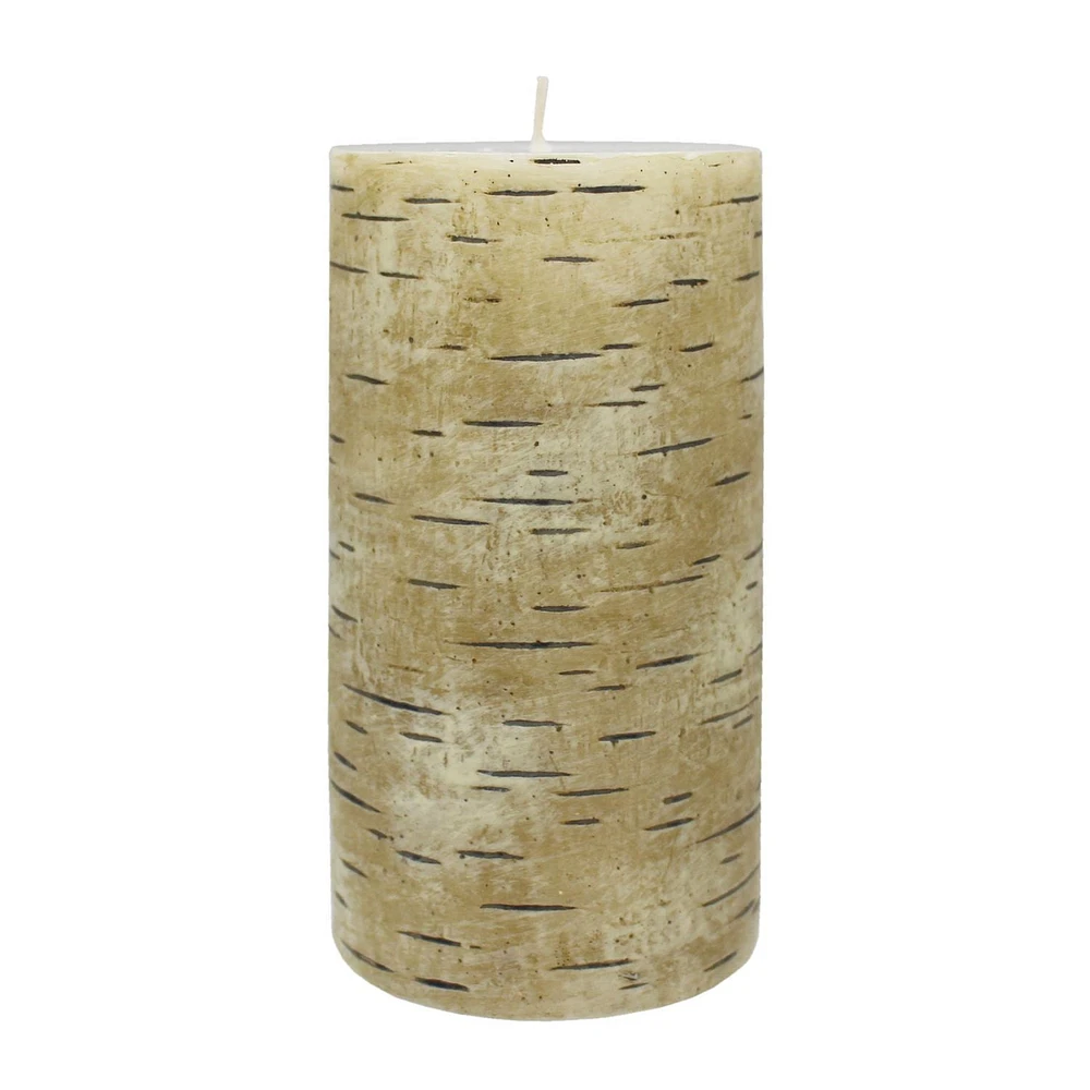 6" Birch Pillar Candle