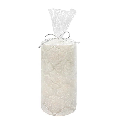 6" Glitter Pillar Candle