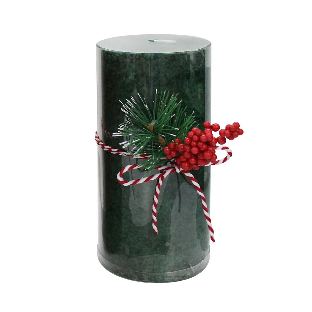 6" WINTER PINE Pillar Candle