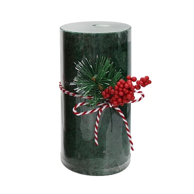 6" WINTER PINE Pillar Candle