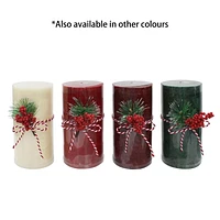 6" WINTER PINE Pillar Candle