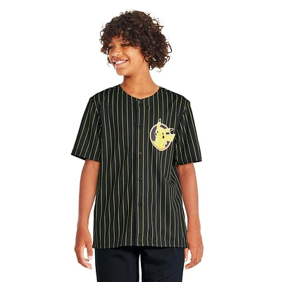Pokemon Boys' Pikachu Baseball Shirt, Sizes XS-XL