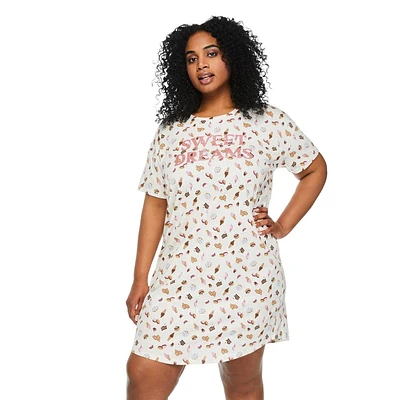 George Plus Women's Crew Neckline Nightshirt