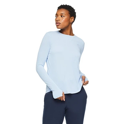 Athletic Works Women's Long Sleeve Tee, Sizes XS-XXL