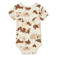 George Baby Boys' Short Sleeve Bodysuit, Sizes 0-24 months