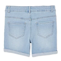 George Girls' Midi Denim Short, Sizes 4-16