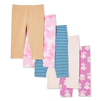 Lot de 5 leggings George pour petites filles Tailles 2T-5T