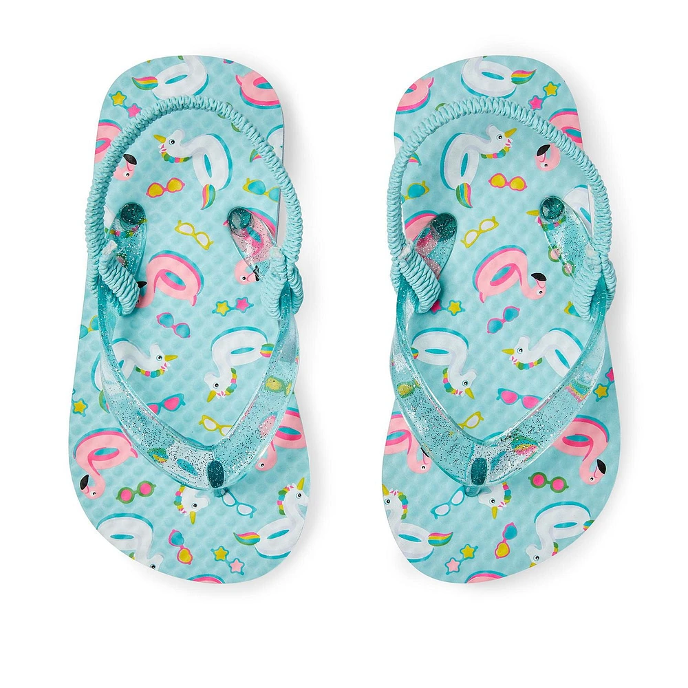 Tongs Unicorn George pour petites filles