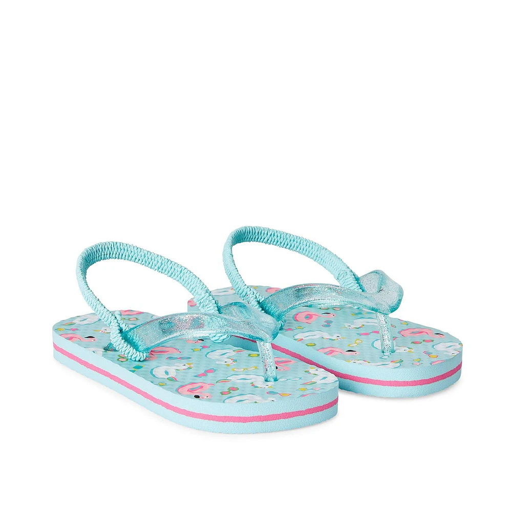 Tongs Unicorn George pour petites filles