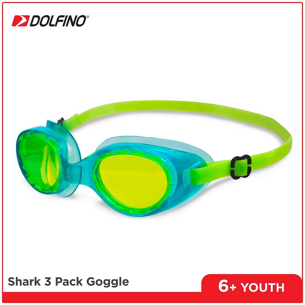 Youth Dolfino 3-Pack Swim Goggle