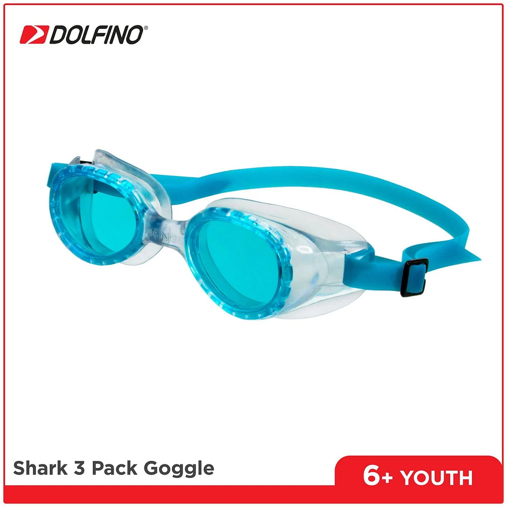 Youth Dolfino 3-Pack Swim Goggle