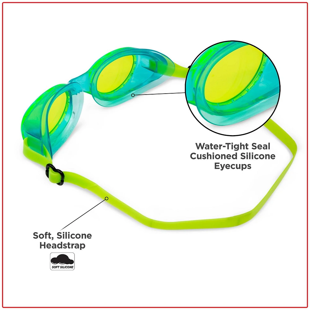 Youth Dolfino 3-Pack Swim Goggle