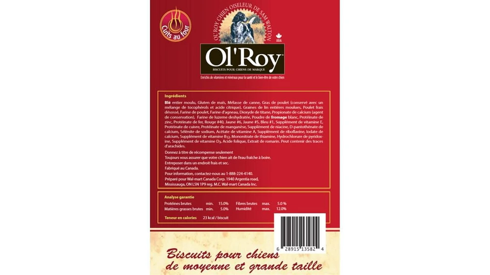 Biscuits moyen assortis, 4 saveurs 14 livres