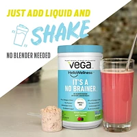 Vega Hello Wellness It’s A No Brainer Protein Powder Raspberry Blackberry, Small Tub (14 Servings) 384g