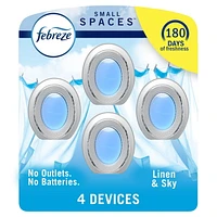 Febreze Small Spaces Air Freshener, Odor-Fighting, Linen & Sky Scent