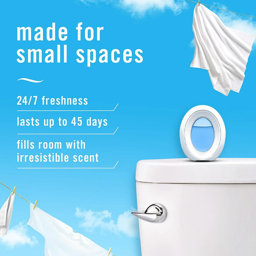 Febreze Small Spaces Air Freshener, Odor-Fighting, Linen & Sky Scent