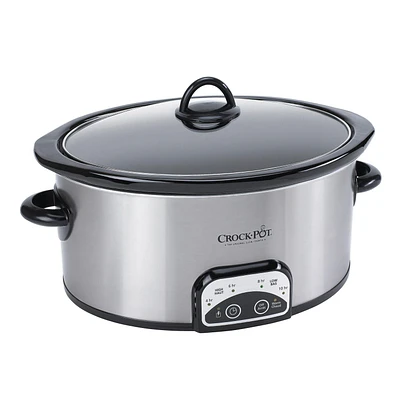 Faitout ovale programmable Crock-Pot 4 Ptes, Cuisson lente