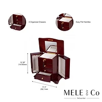 Mele and Co Waverly Wooden Jewelry Box