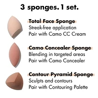 e.l.f. Cosmetics Lot D'eponges total Trousse de 3 éponges