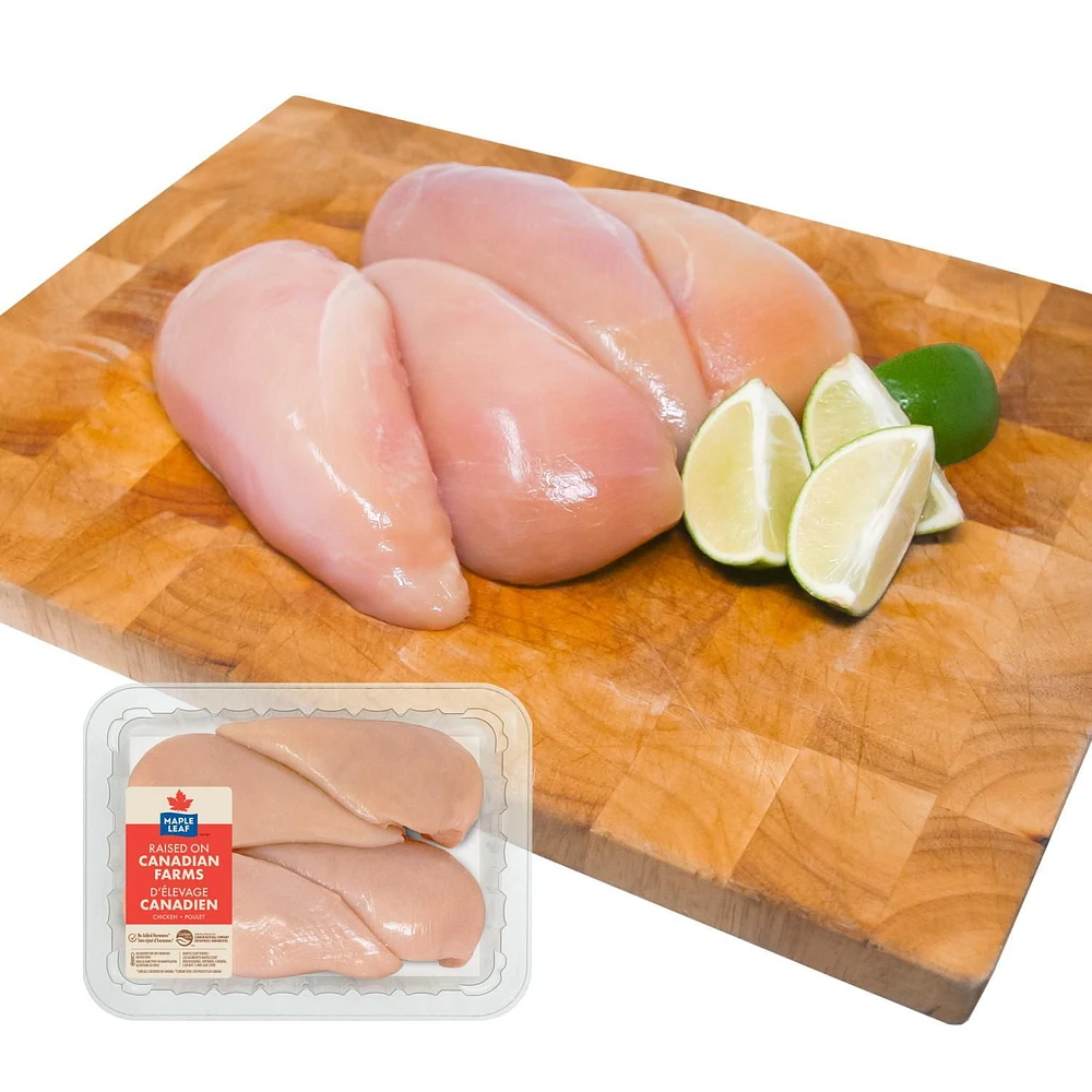 Maple Leaf Boneless Skinless Chicken Breasts, 4 Breasts