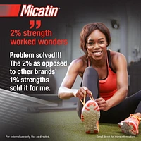 MicatinMD Crème à 2 % Miconzole nitrate USP pour le pied d'athlète, 30 g La guérison du pied d'athlète, des démangeaison