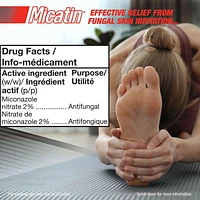 MicatinMD Crème à 2 % Miconzole nitrate USP pour le pied d'athlète, 30 g La guérison du pied d'athlète, des démangeaison