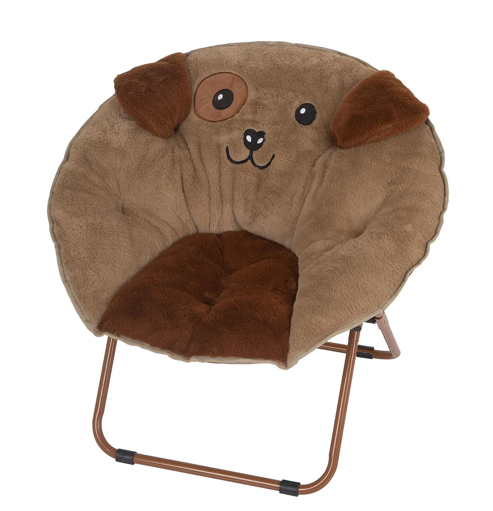 Dog-Embrodiery kids moon chair