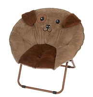 Dog-Embrodiery kids moon chair