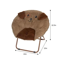 Dog-Embrodiery kids moon chair