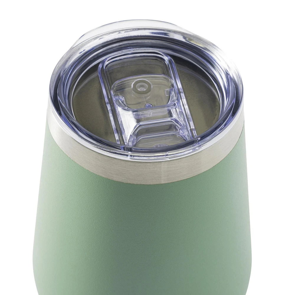 TAL Stainless Steel Wine Tumbler 12oz, Mint, water bottle