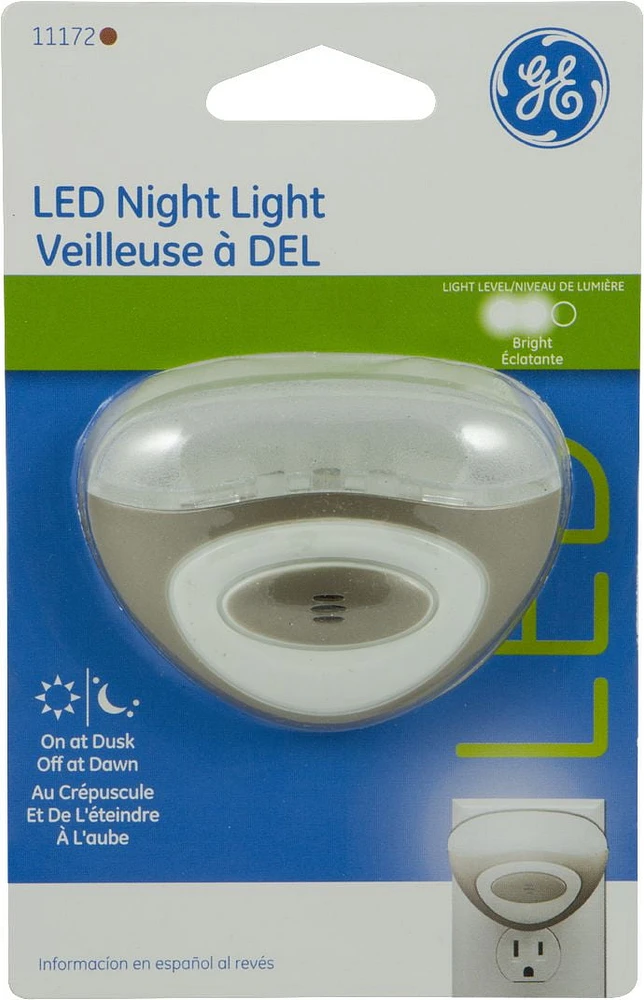 GE LED Night Light, Light Sensing, Oil-Rubbed Bronze, 11172