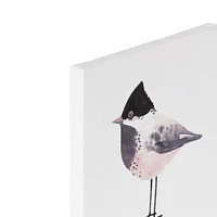 Bird Embellished Canvas, 6in W x 6in H