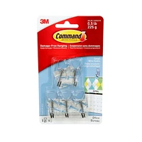 Command™ Wire Hooks 17067CLR-OFEF, Small, 0.5 lb (225 g), Command™ Hooks 17067CLR-OFEF