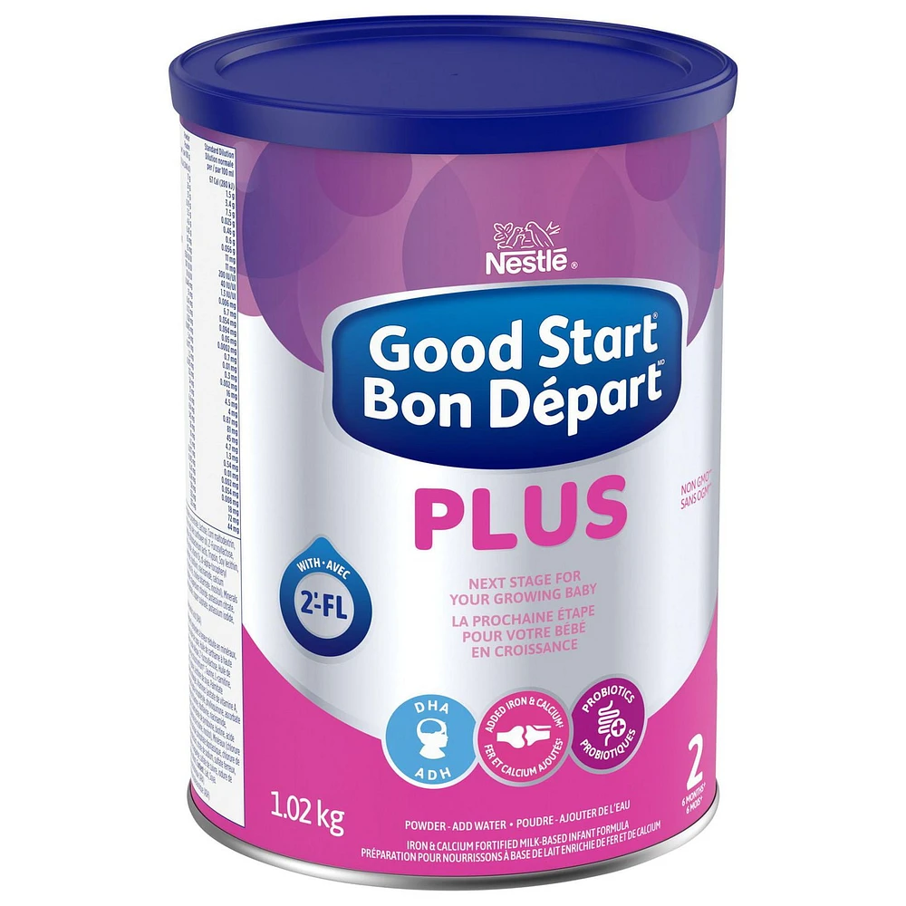 NESTLÉ® GOOD START® PLUS 2 Baby Formula, Powder 1.02 kg, 1.02 KG