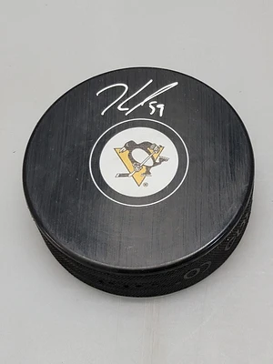 Frameworth Jake Guentzel Signed Pittsburgh Penguins Autograph Series Puck