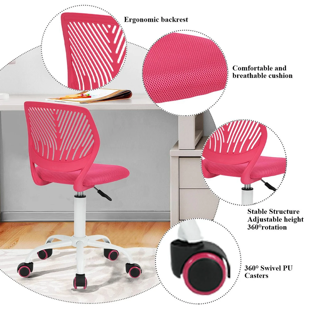 Homycasa Home Office Task Chair for Teen Student with Armrest Mesh Seat