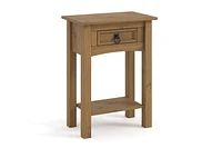 Solid Wood 1 Drawer Nightstand by Gateway Creations Inc. in a natural finish.