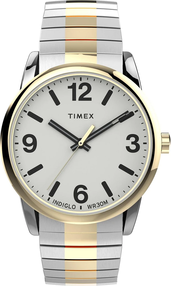 Timex® Easy Reader® Stainless Steel Expansion Band Watch
