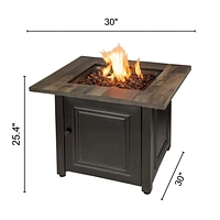 ENDLESS SUMMER The Burlington LP Gas Fire Pit 30 inch