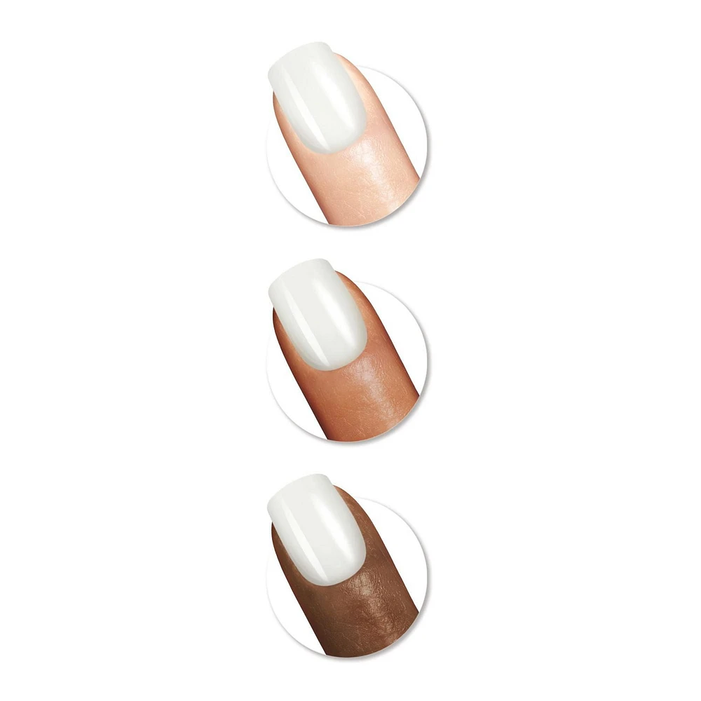 Sally Hansen - Salon Effects® Perfect Manicure™ ongles à coller modèle carré - inclut 24 faux ongles premium , une lime à ongles, un bâtonnet en bois, un tampon de préparation, des languettes adhésives et de la colle à ongles. Ongles prêts à porter premium