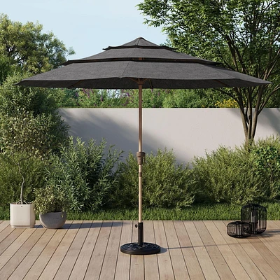 Parasol de marché rond à 3 volants pour patio de 3 m Better Homes & Garden