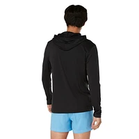 Haut à capuchon de bain manches longues couleur unie Speedo pour hommes Tailles P-2XL