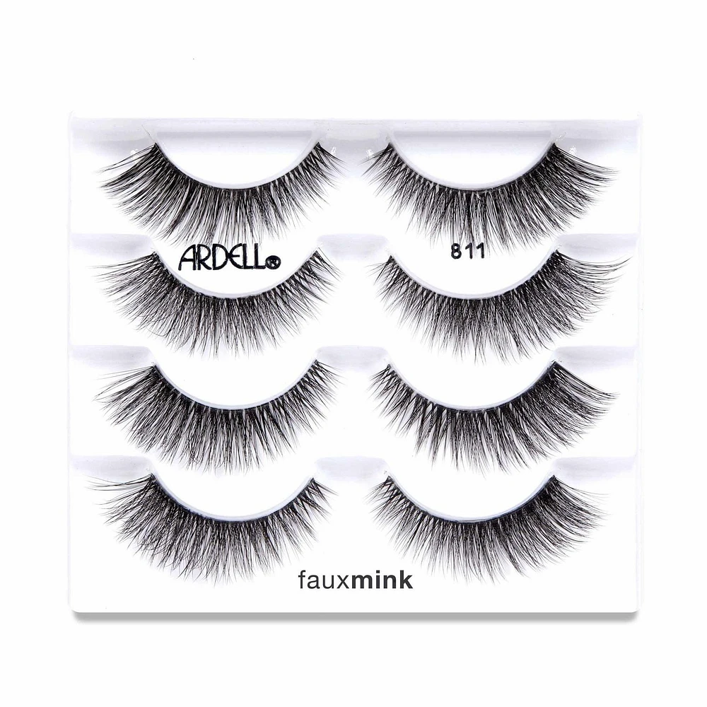 Ardell® Faux Mink Wipeis - 811 Multipack, 4 pairs of eyelashes