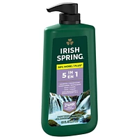 Irish Spring 5-in-1 Body Wash for Men, 887 mL Pump, Irish Spring 5-in-1 887 mL Pump