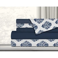 Safdie & Co. Premium Ultra Soft Bedding Antibacterial Sheet Set 6PC Double Navy