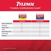 Tylenol Extra fort, Sinus, Jour, soulage la congestion des sinus et autres symptômes sinusaux 40 comprimés